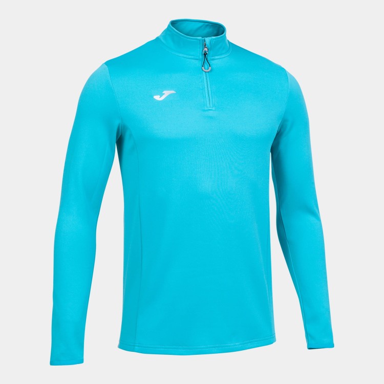 Bluza do biegania RUNNING NIGHT turkus - męska.jpg